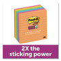 Post-it Notes Super Sticky Pads in Energy Boost Collection Colors, Note Ruled, 4" x 4", 90 Sheets/Pad, 6 Pads/Pack (MMM6756SSUC) View Product Image