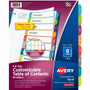 Avery Ready Index Custom TOC Binder Dividers - 8 x Divider(s) - 8 Printed Tab(s) - Digit - 1-8 - 8 Tab(s)/Set Product Image 