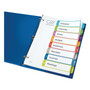 Avery Customizable TOC Ready Index Multicolor Tab Dividers, 8-Tab, 1 to 8, 11 x 8.5, White, Contemporary Color Tabs, 1 Set View Product Image