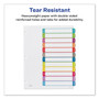 Avery Customizable TOC Ready Index Multicolor Tab Dividers, 12-Tab, 1 to 12, 11 x 8.5, White, Contemporary Color Tabs, 1 Set (AVE11843) View Product Image