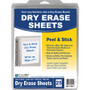 C-Line Self-Stick Dry Erase Sheets, Laminated Paperboard Surface, 8.5" x 11", White, 25/Box View Product Image