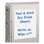 C-Line Self-Stick Dry-erase Sheets - 8 1/2" Flag/Note Width x 11" Flag/Note Length - Rectangle - White - Self-adhesive, Repositionable, Removable Product Image 