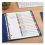 Avery Customizable TOC Ready Index Multicolor Tab Dividers, 15-Tab, 1 to 15, 11 x 8.5, White, Contemporary Color Tabs, 1 Set (AVE11845) View Product Image