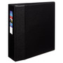 Avery Heavy-Duty Non-View Binder with DuraHinge and Locking One Touch EZD Rings, 3 Rings, 4" Capacity, 11 x 8.5, Black View Product Image