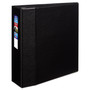 Avery Heavy-Duty Non-View Binder with DuraHinge and Locking One Touch EZD Rings, 3 Rings, 4" Capacity, 11 x 8.5, Black View Product Image