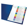 Avery Customizable TOC Ready Index Multicolor Tab Dividers, 12-Tab, Jan. to Dec., 11 x 8.5, White, Contemporary Color Tabs, 1 Set (AVE11847) View Product Image