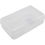 Advantus Gem Polypropylene Pencil Box with Lid, Polypropylene, 8.5 x 5.25 x 2.5, Clear (AVT34104) View Product Image