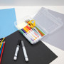 Advantus Clear Pencil Box, 8.5" x 5.25" x 2.5", Clear View Product Image