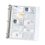 C-Line Business Card Binder Pages, For 2 x 3.5 Cards, Clear, 20 Cards/Sheet, 10 Sheets/Pack (CLI61217) View Product Image