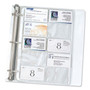 C-Line Business Card Binder Pages, For 2 x 3.5 Cards, Clear, 20 Cards/Sheet, 10 Sheets/Pack (CLI61217) View Product Image
