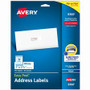 Avery Easy Peel Address Labels with Sure Feed&trade Technology - 1" Width x 2 5/8" Length - Permanent Adhesive - Rectangle - Inkjet - White Product Image 