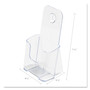 Deflecto Single Compartment DocuHolder - 1 Pocket(s) - 7.75" Height x 4.38" Width x 3.25" Depth - Desktop - Clear - Plastic Product Image 