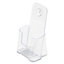 Deflecto Single Compartment DocuHolder - 1 Pocket(s) - 7.75" Height x 4.38" Width x 3.25" Depth - Desktop - Clear - Plastic Product Image 