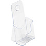 Deflecto Single Compartment DocuHolder - 1 Pocket(s) - 7.75" Height x 4.38" Width x 3.25" Depth - Desktop - Clear - Plastic Product Image 