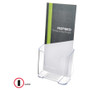 Deflecto Single Compartment DocuHolder - 1 Pocket(s) - 7.75" Height x 4.38" Width x 3.25" Depth - Desktop - Clear - Plastic Product Image 