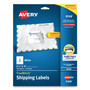 Avery Shipping Labels w/ TrueBlock Technology, Inkjet Printers, 3.5 x 5, White, 4/Sheet, 25 Sheets/Pack View Product Image