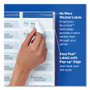 Avery Easy Peel White Address Labels w/ Sure Feed Technology, Inkjet Printers, 0.66 x 1.75, White, 60/Sheet, 25 Sheets/Pack View Product Image