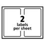 Avery Shipping Labels w/ TrueBlock Technology, Inkjet/Laser Printers, 5.5 x 8.5, White, 2/Sheet, 500 Sheets/Box (AVE95900) View Product Image