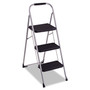 Cosco 3-Step Big Step Folding Stool, 200 lb Capacity, 17.75 x 28 x 45.63, Light Gray (CSC11408PBL1E) View Product Image