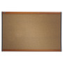 Quartet Prestige Colored Cork Bulletin Board, 36 x 24, Brown Surface, Light Cherry Fiberboard/Plastic Frame (QRTB243LC) View Product Image