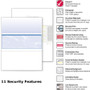 DocuGard Standard Security Check, 11 Features, 8.5 x 11, Blue Marble Middle, 500/Ream View Product Image