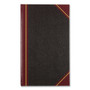 National Texthide Eye-Ease Record Book, Black/Burgundy/Gold Cover, 14.25 x 8.75 Sheets, 300 Sheets/Book (RED57131) View Product Image