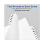 Avery-Style Preprinted Legal Bottom Tab Dividers, 26-Tab, Exhibit T, 11 x 8.5, White, 25/Pack View Product Image
