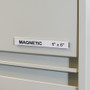C-Line HOL-DEX Magnetic Shelf/Bin Label Holders, Side Load, 1 x 6, Clear, 10/Box View Product Image