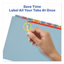 Avery Print and Apply Index Maker Clear Label Plastic Dividers with Printable Label Strip, 8-Tab, 11 x 8.5, Assorted Tabs, 5 Sets View Product Image