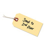 Avery Strung Shipping Tags, 11.5 pt Stock, 6.25 x 3.13, Manila, 1,000/Box (AVE12508) View Product Image