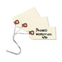 Avery Double Wired Shipping Tags, 11.5 pt Stock, 3.25 x 1.63, Manila, 1,000/Box (AVE12602) View Product Image
