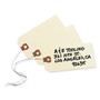 Avery Double Wired Shipping Tags, 11.5 pt Stock, 4.25 x 2.13, Manila, 1,000/Box (AVE12604) View Product Image