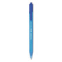 Paper Mate InkJoy 100 RT Ballpoint Pen, Retractable, Medium 1 mm, Blue Ink, Translucent Blue Barrel, Dozen View Product Image