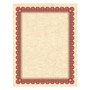 Southworth Parchment Certificates, Academic, 8.5 x 11, Copper with Red/Brown Border, 25/Pack (SOUCT5R) View Product Image