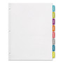 Avery Big Tab Printable White Label Tab Dividers, 8-Tab, 11 x 8.5, White, 20 Sets (AVE14435) View Product Image