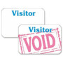C-Line Times Up! Self-Expiring Visitor Badges, One-Day Badge, 3 x 2, White, 100/Box CLI97005 (CLI97005) View Product Image