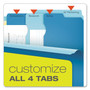 Pendaflex Divide It Up File Folder, 1/2-Cut Tabs: Assorted, Letter Size, 0.75" Expansion, Assorted Colors, 12/Pack View Product Image
