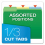 Pendaflex Double Stuff File Folders, 1/3-Cut Tabs: Assorted, Letter Size, Assorted Colors, 50/Pack View Product Image