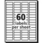 Avery Matte Clear Easy Peel Mailing Labels w/ Sure Feed Technology, Laser Printers, 0.66 x 1.75, Clear, 60/Sheet, 10 Sheets/Pack View Product Image