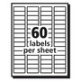 Avery Matte Clear Easy Peel Mailing Labels w/ Sure Feed Technology, Laser Printers, 0.66 x 1.75, Clear, 60/Sheet, 10 Sheets/Pack (AVE15695) View Product Image