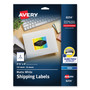 Avery Vibrant Inkjet Color-Print Labels w/ Sure Feed, 3.33 x 4, Matte White, 120/PK View Product Image