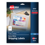 Avery Full-Sheet Vibrant Inkjet Color-Print Labels, 8.5 x 11, Matte White, 20/Pack View Product Image