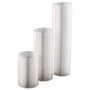 Dart Portion/Souffle Cup Lids, Fits 1.5 oz to 2.5 oz Portion Cups, Plastic, Clear, 2,500/Carton View Product Image