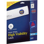 Avery Vibrant Inkjet Color-Print Labels w/ Sure Feed, 1.5" dia, White, 400/PK (AVE8293) View Product Image