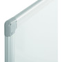 MasterVision Earth Silver Easy Clean Magnetic Dry Erase Boards, 96" x 48", White Surface, Satin Aluminum Frame View Product Image
