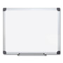 MasterVision Porcelain Value Dry Erase Board, 48" x 96", White Surface, Satin Aluminum Frame View Product Image