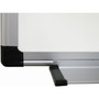 MasterVision Porcelain Value Dry Erase Board, 48" x 96", White Surface, Satin Aluminum Frame View Product Image