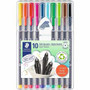 Staedtler Triplus Fineliner 10-piece Porous Point Pens - 0.3 mm Fine Pen Point - Water Based Product Image 