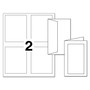 Avery Note Cards with Matching Envelopes, Inkjet, 80 lb, 4.25 x 5.5, Embossed Matte Ivory, 60 Cards, 2 Cards/Sheet, 30 Sheets/Pack View Product Image