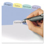 Avery Write and Erase Big Tab Durable Plastic Dividers, Expandable Pocket, 3-Hole Punched, 5-Tab, 11 x 8.5, Assorted, 1 Set View Product Image